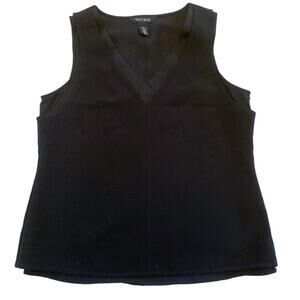 WHITE HOUSE BLACK MARKET WHBM V-Neck Layered Shell Top XS